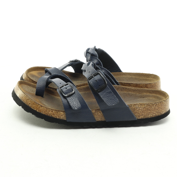 Aerothotic Viking Irenic Strappy Slide Vegan Leather Sandals Women EU 37 Blue - Picture 7 of 15